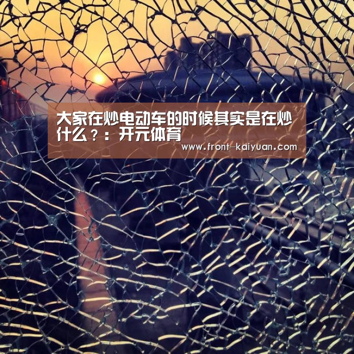 大家在炒电动车的时候其实是在炒什么?:开元体育(图3) 开元体育