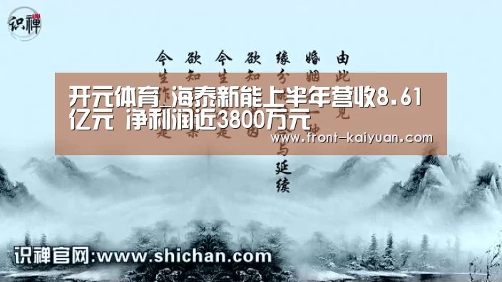 开元体育_海泰新能上半年营收8.61亿元 净利润近3800万元(图3) 开云官网入口